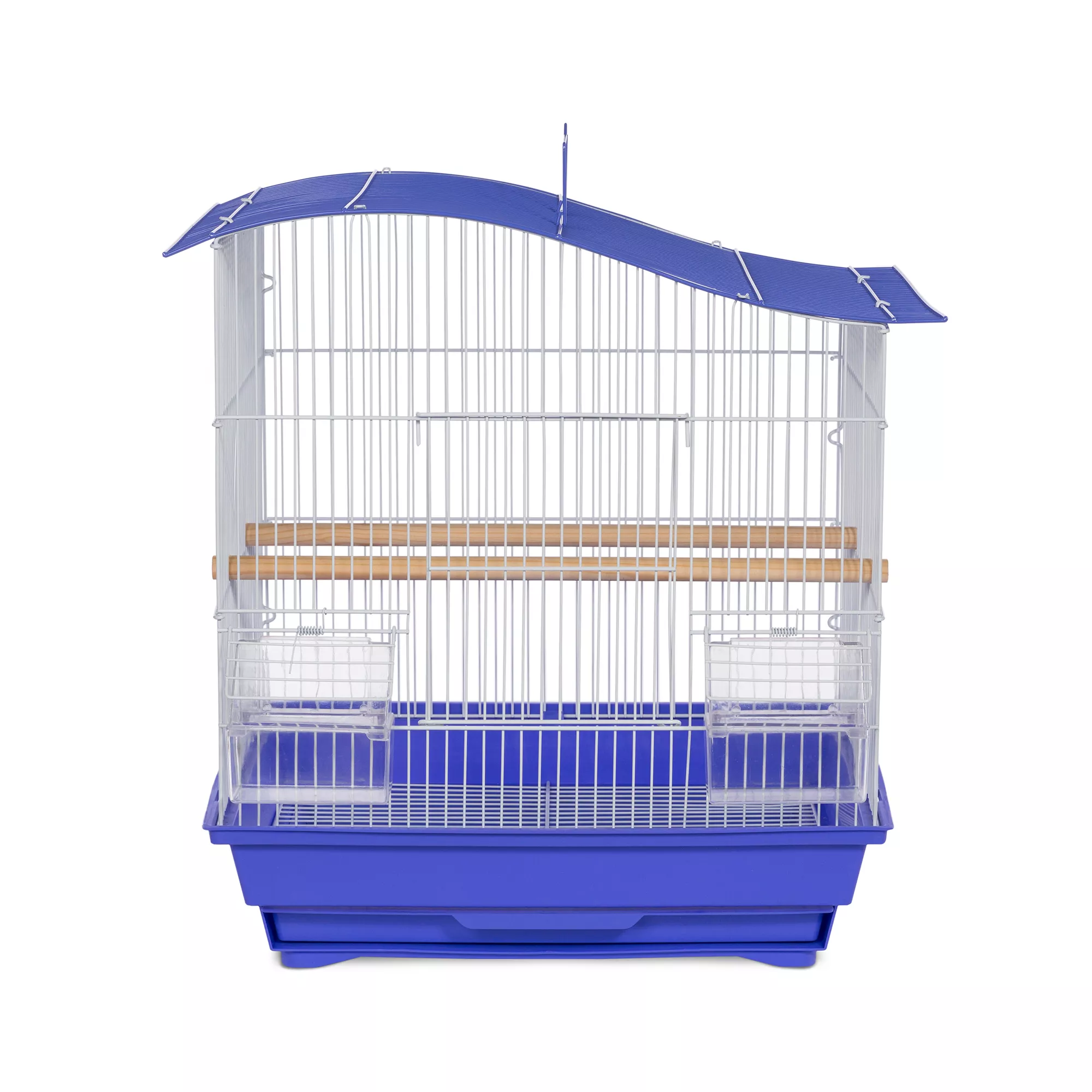Prevue Pet Products Soho Wave Top Roof Cockatiel Cage Blue & White