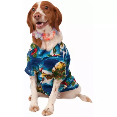 Rubie's Pet Shop Halloween Luau Shirt Dog & Cat Costume - Image 1