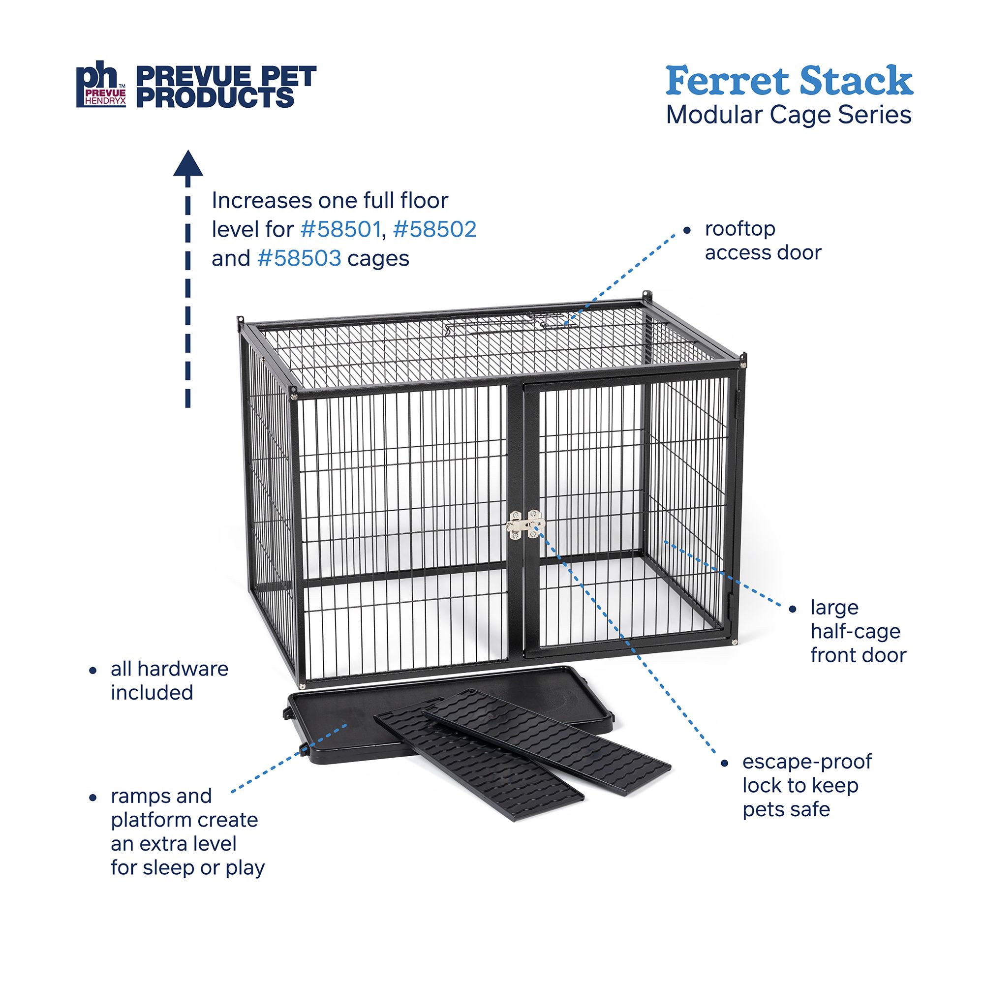 Prevue Pet Products Ferret Stack Home Add-On - Cage Expansion - thumbnail 3