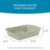 ExquisiCat® Open Top Cat Litter Box, Sage image thumbnail 2