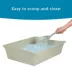 ExquisiCat® Open Top Cat Litter Box, Sage image thumbnail 3
