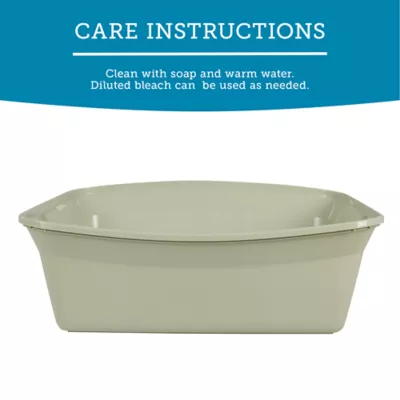 ExquisiCat® Open Top Cat Litter Box, Sage - Image 5