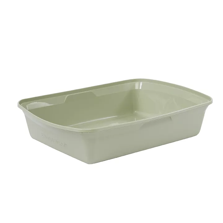 ExquisiCat Sage Open Litter Box with Storage