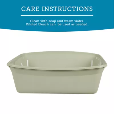 ExquisiCat® Open Top Cat Litter Box, Sage - Image 5