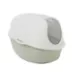 ExquisiCat® Flip Top Hooded Cat Litter Box with Door, Sage/White image thumbnail 1
