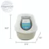 ExquisiCat® Flip Top Hooded Cat Litter Box with Door, Sage/White image thumbnail 2