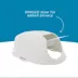 ExquisiCat® Flip Top Hooded Cat Litter Box with Door, Sage/White image thumbnail 4