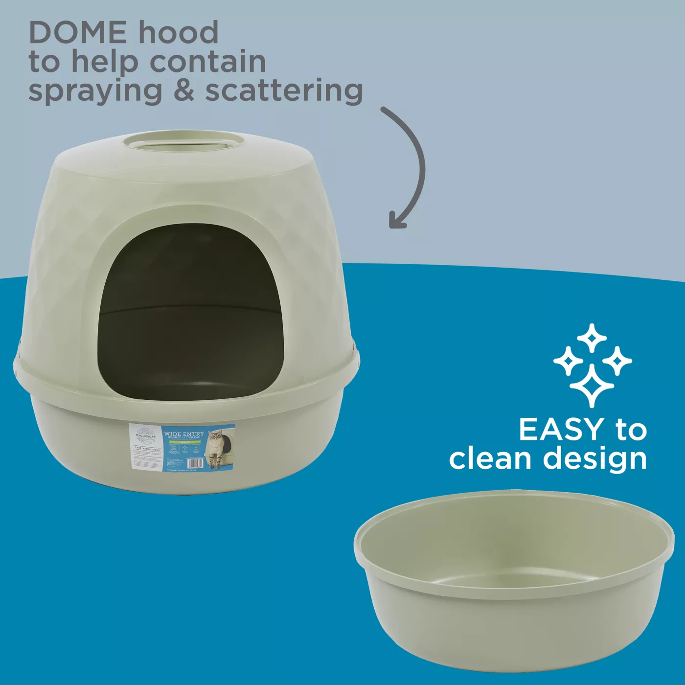 Large hooded litter box hotsell