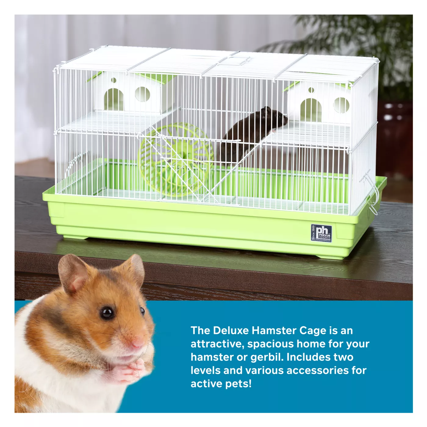 Prevue Pet Products Deluxe Cage Lime Green