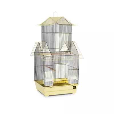 Product Prevue Pet Products Beijing Bird Cage Yellow and Black