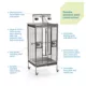 Product Prevue Pet Products Medium Stainless Steel Playtop Bird Cage