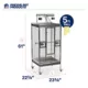 Product Prevue Pet Products Medium Stainless Steel Playtop Bird Cage