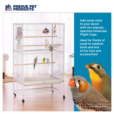 Prevue Pet Wrought Iron Flight Cage with Stand Chalk White