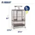 Prevue Pet Products Large Stainless Steel Playtop Bird Cage image thumbnail 4