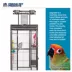 Prevue Pet Products Small Stainless Steel Playtop Bird Cage image thumbnail 2