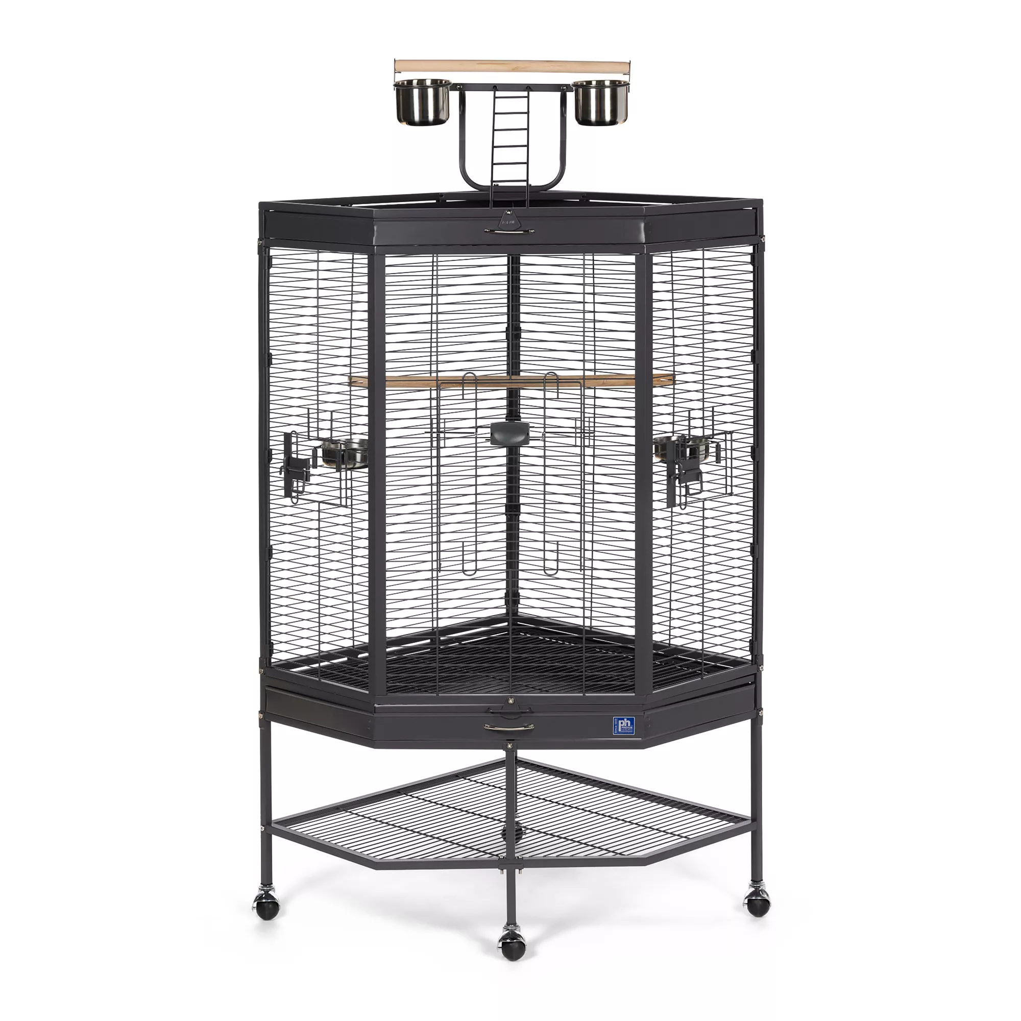 Prevue Pet Products Corner Bird Cage with Playtop