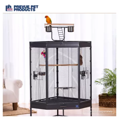 Product Prevue Pet Products Corner Bird Cage with Playtop