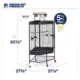 Product Prevue Pet Products Corner Bird Cage with Playtop
