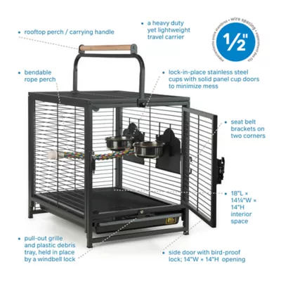 Product Prevue Pet Products Playtop Bird Travel Carrier