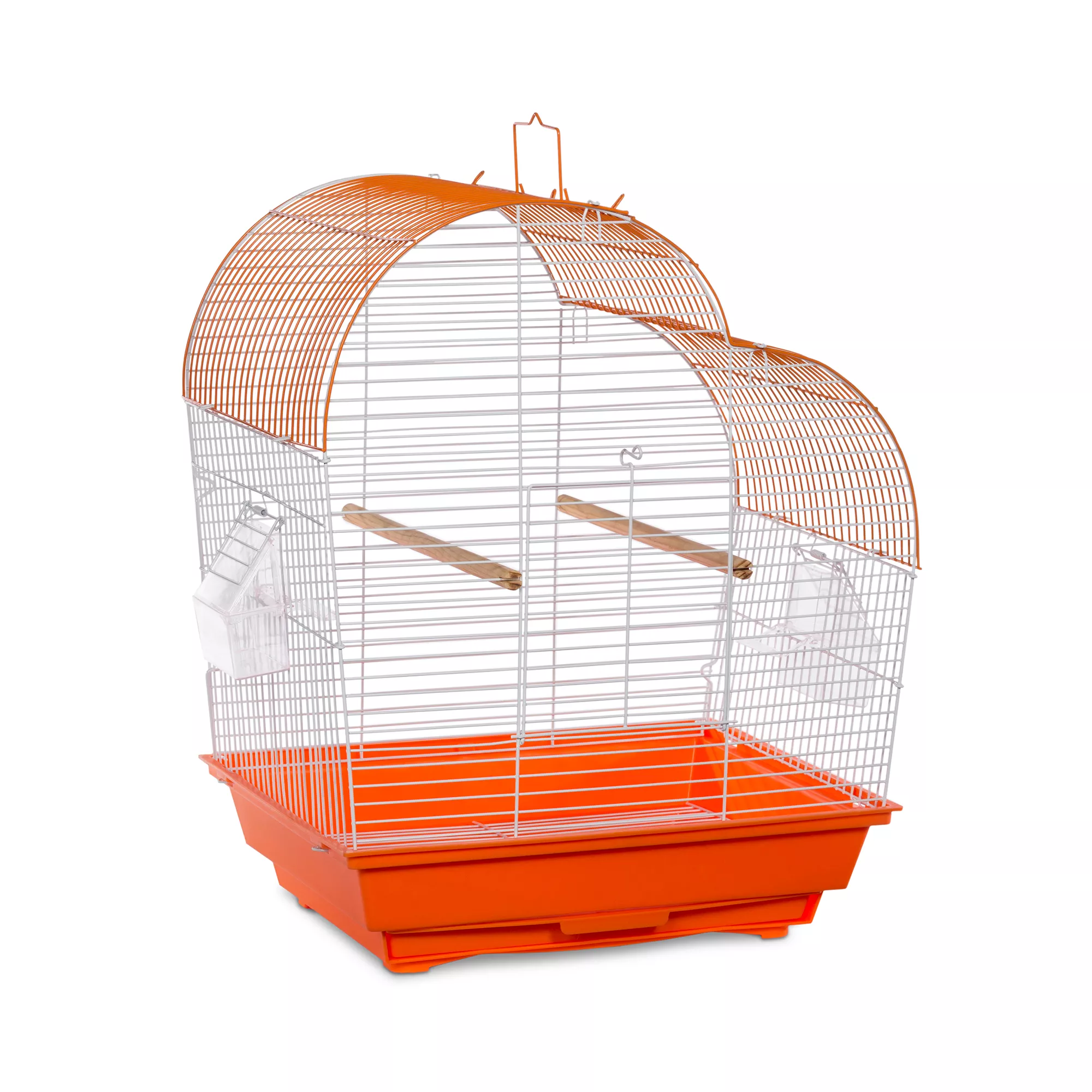 Prevue Pet Products Palm Beach Waterfall Roof Budgie Cage Orange