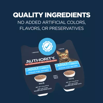 Authority Adult Wet Cat Food - Split Cup, Pate, 2.65 oz - Image 4