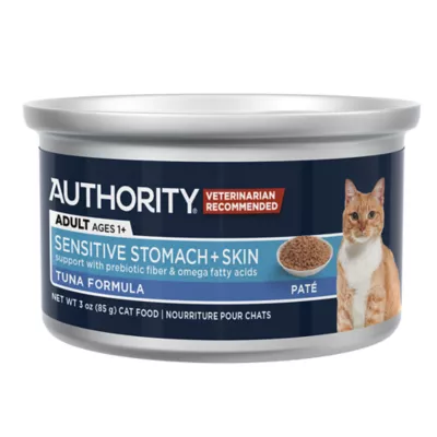 Product Authority Sensitive Stomach + Skin Adult Cat Wet Food - Pate, 3 oz