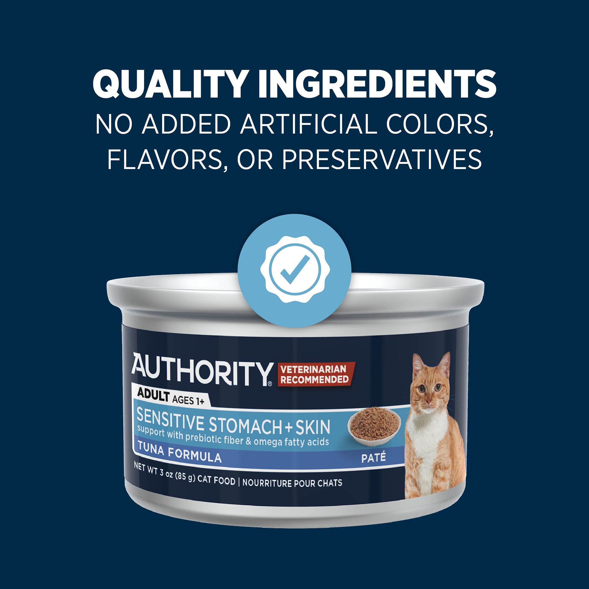 Authority Sensitive Stomach Skin Adult Cat Wet Food Pate 3 oz PetSmart in Tustin CA The Market Place