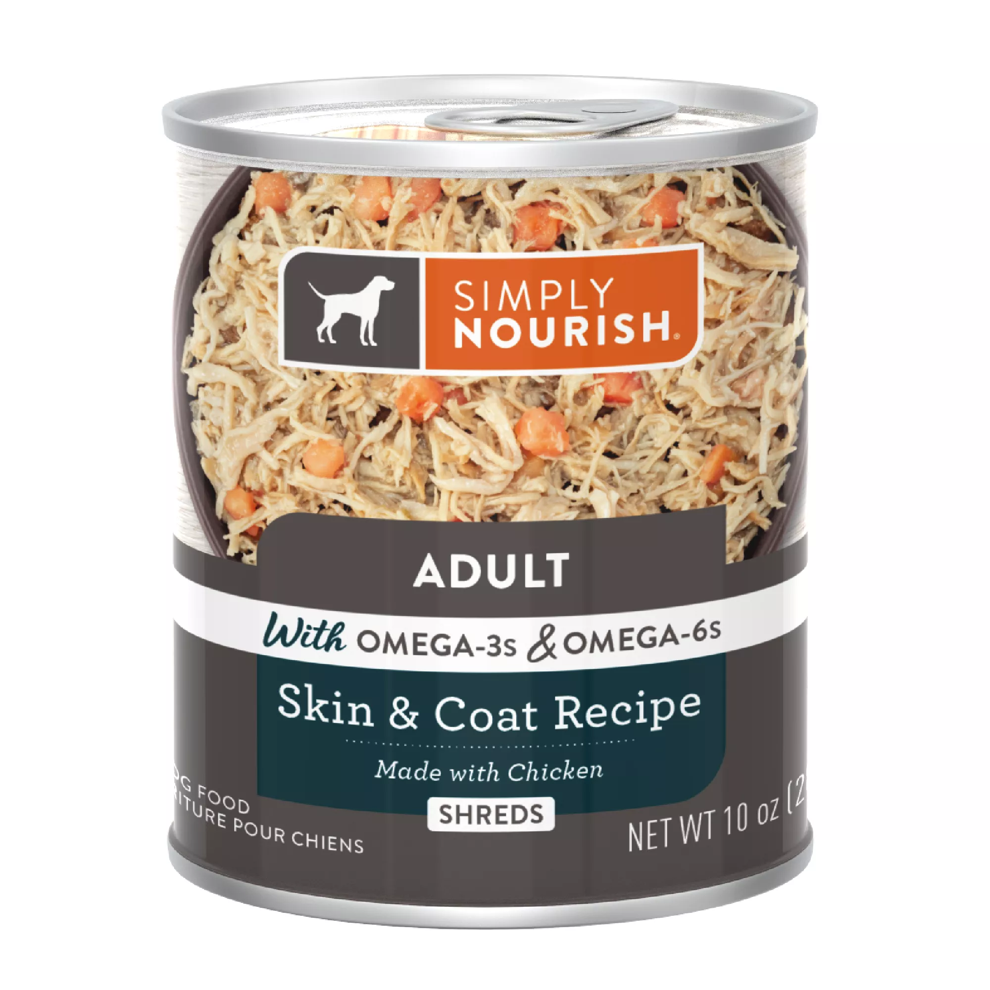 Simply Nourish Skin & Coat Recipe Adult Dog Food - Chicken, 10 OZ