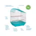 Prevue Pet Products Palm Beach Teardrop Roof Budgie Cage Aqua & White image thumbnail 4
