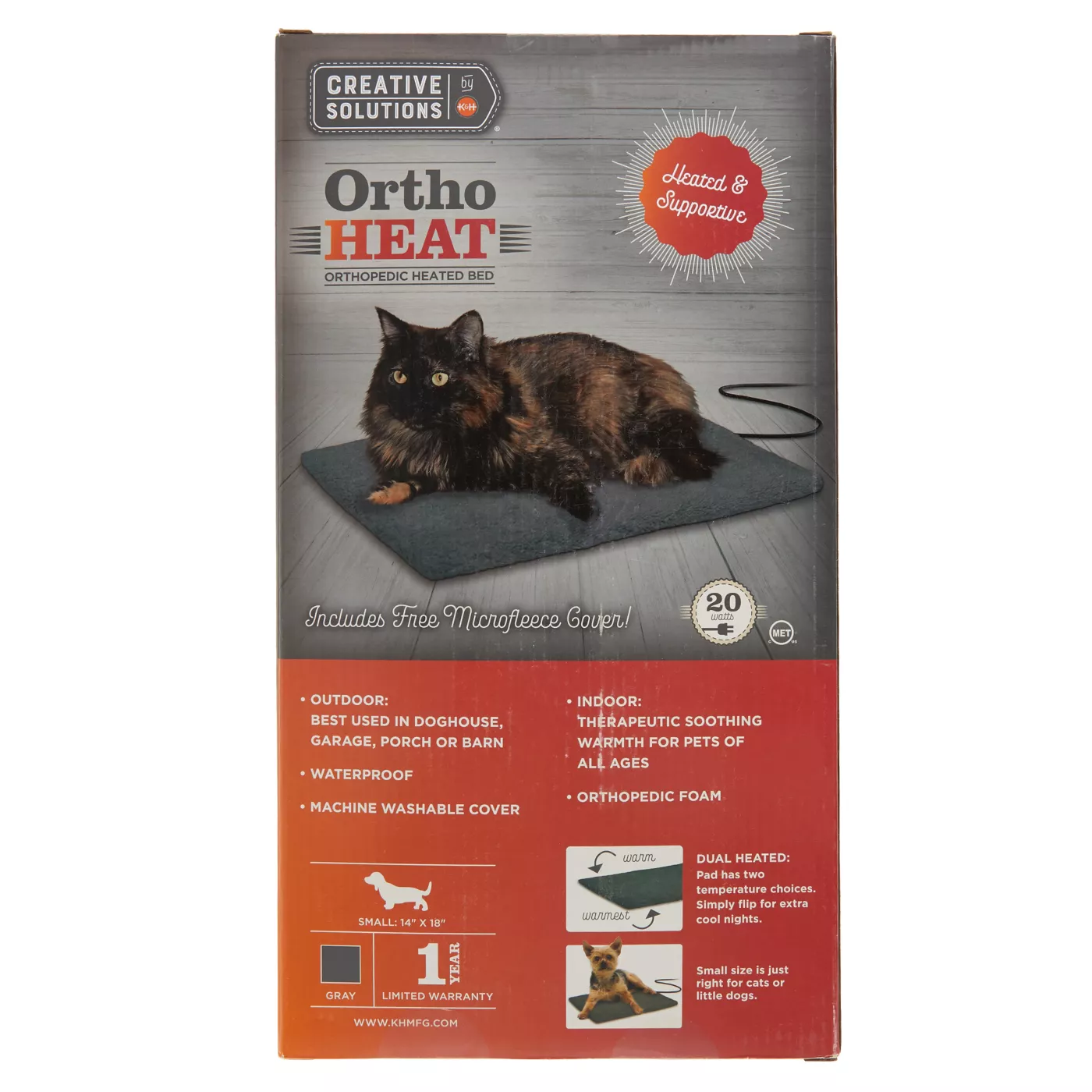 Creative Solutions Orthopedic Heated Pet Bed