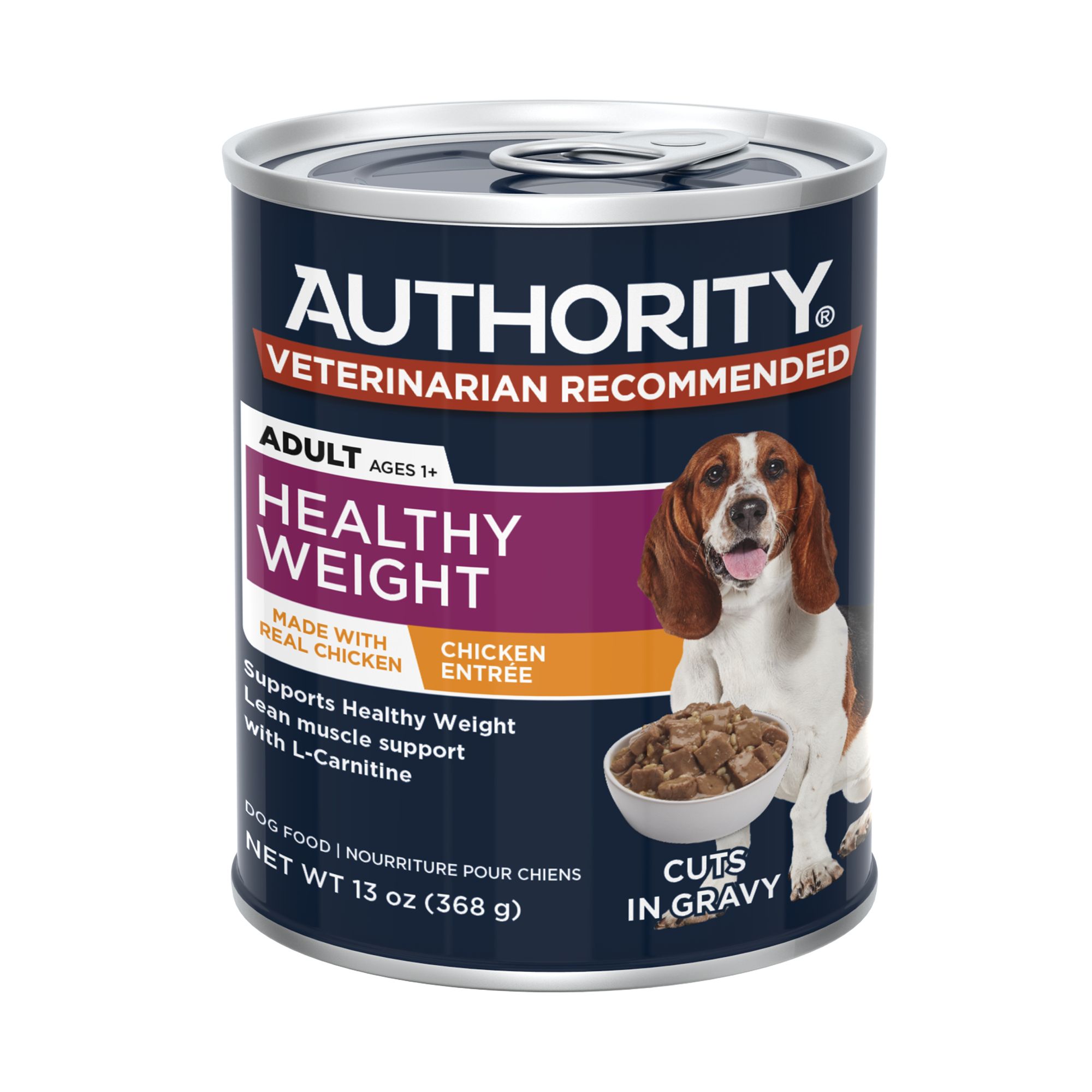 Authority Healthy Weight Chicken Entree Adult Dog Wet Food 13 oz