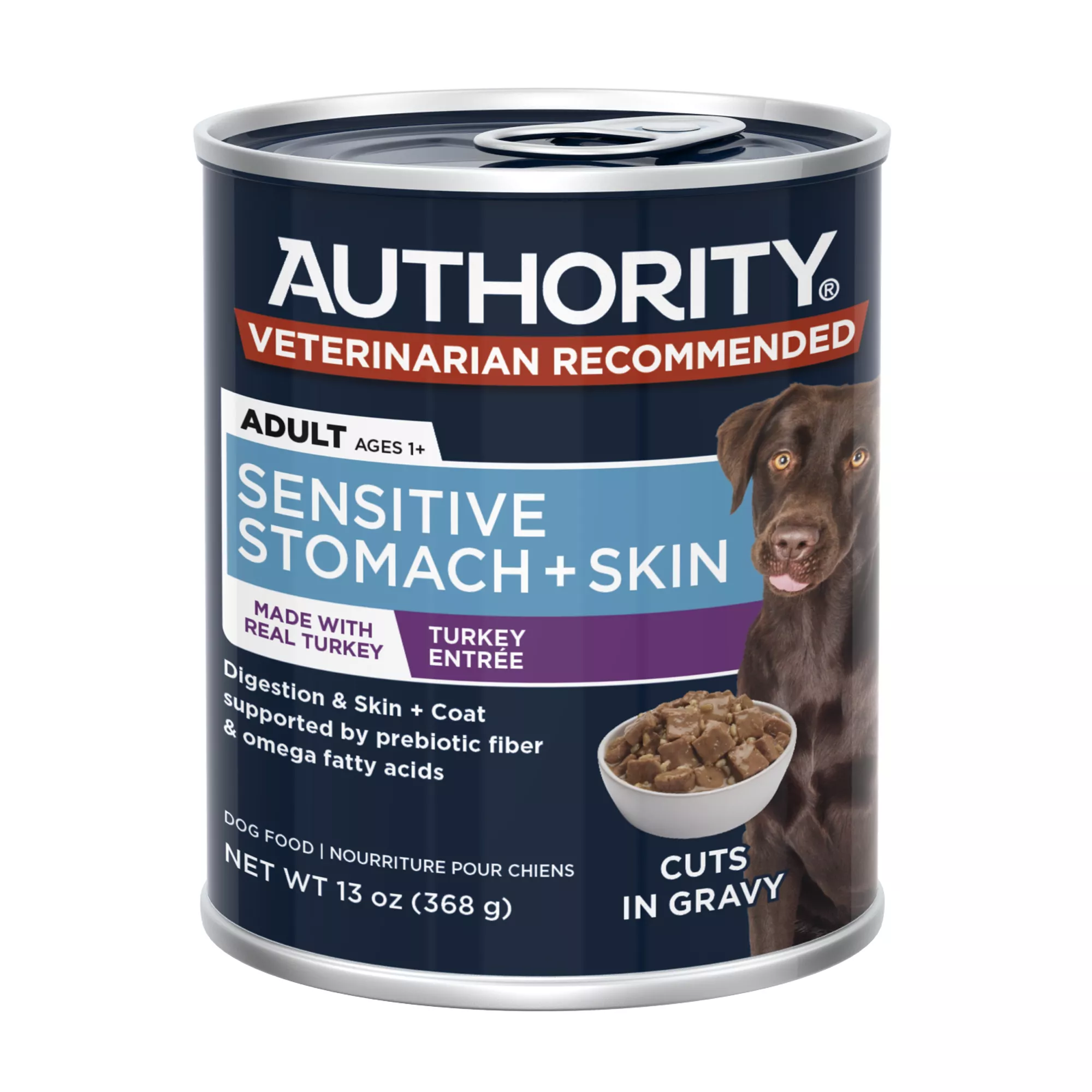 Authority Sensitive Stomach & Skin Turkey Entree Adult Wet Dog Food - 13 oz