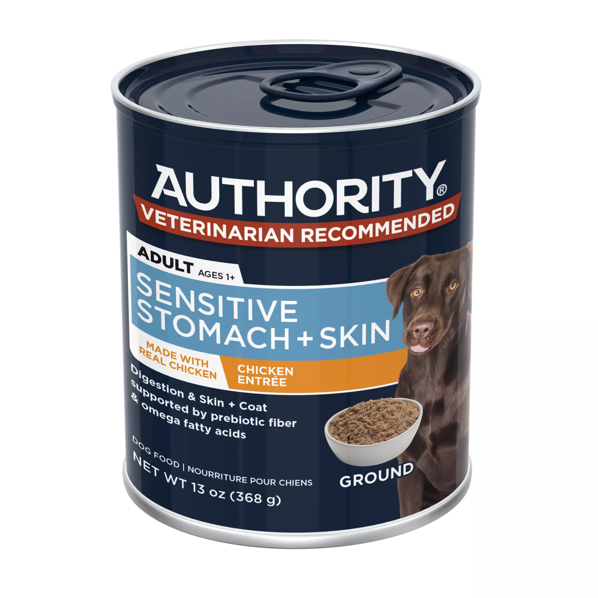 Authority Sensitive Stomach & Skin Chicken Entree Adult Dog Wet Food - 13 oz