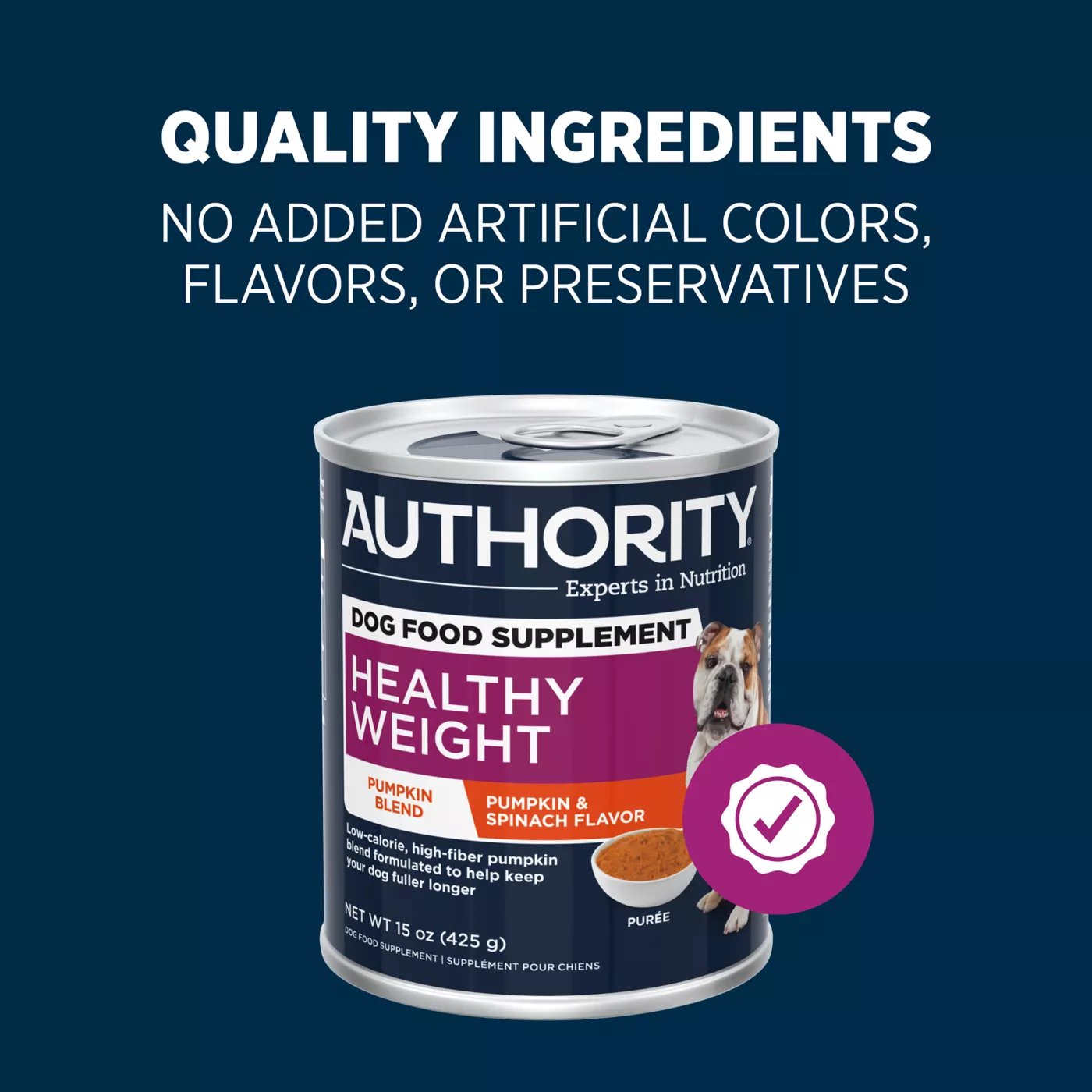 Authority pumpkin dog food hot sale