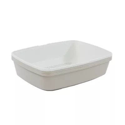 Product ExquisiCat White & Tan Sifting Litter Box