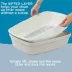 ExquisiCat White & Tan Sifting Litter Box image thumbnail 3