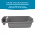 ExquisiCat® Jumbo Cat Litter Box with Storage for Accessories, Heavy-Duty, Gray, 34"x19.7"x10" image thumbnail 5