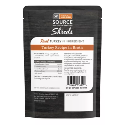 Product Simply Nourish® Source Dog Meal Topper - Shreds, 3 Oz.