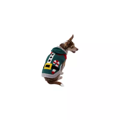 Hip Doggie Holiday Elf Chenille Dog Hoodie - Image 3