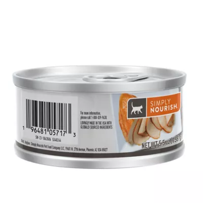 Product Simply Nourish Natural Wet Cat Food - Pate, 5.5 oz