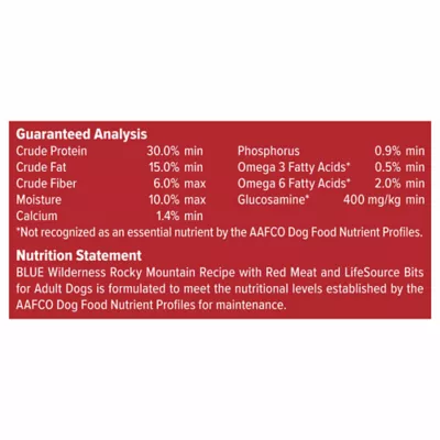 Product Blue Buffalo Wilderness Rocky Mountain Recipe Adult Dog Dry Food - Red Meat