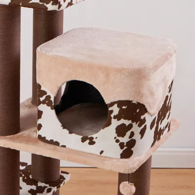 Product PetPals 50-in Cowboy Western Style Cat Tree, Brown