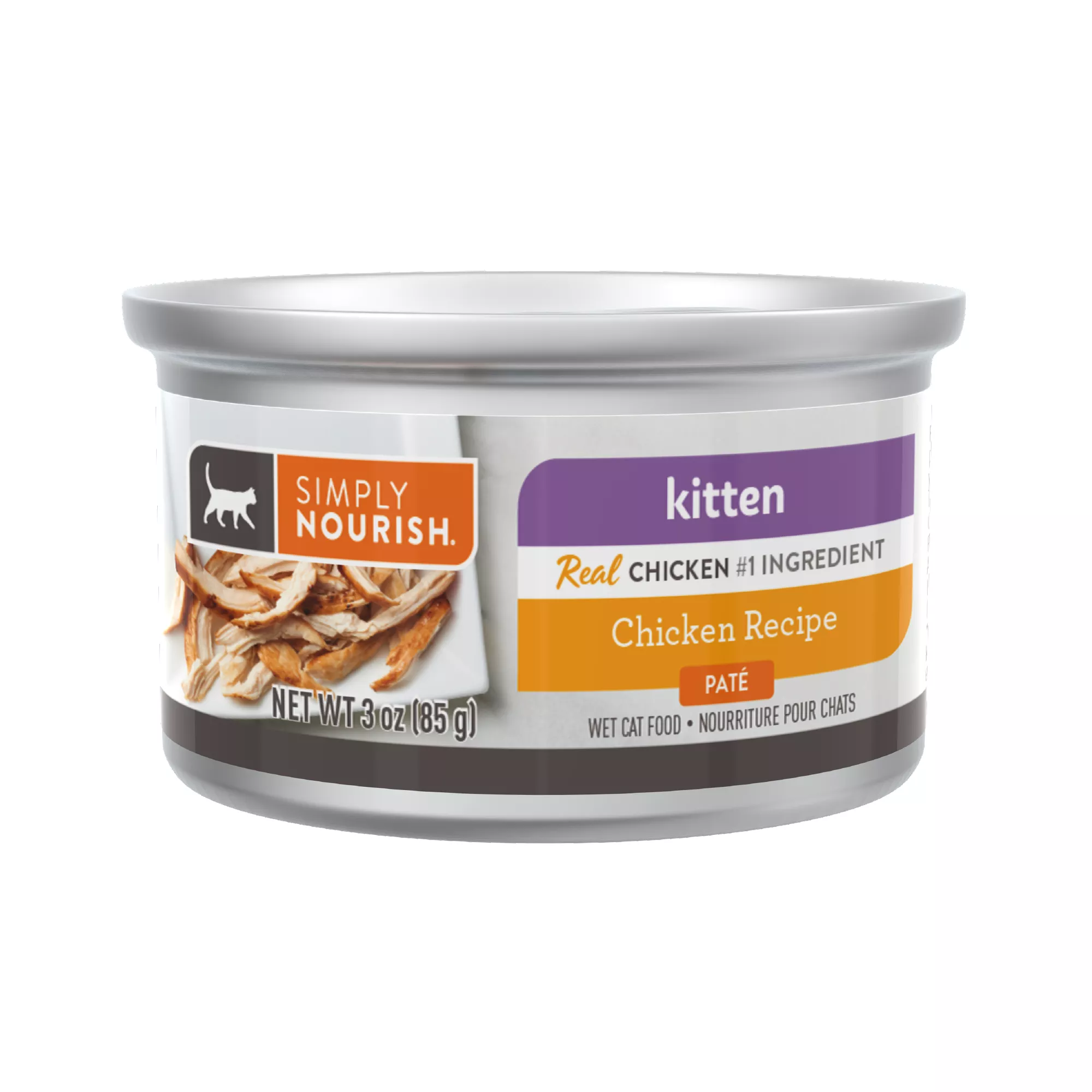 Simply Nourish Natural Kitten Wet Food - Pate, 3 oz