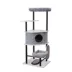 PetPals 54-in Grayson Industrial Modern Cat Tree, Grey image thumbnail 1