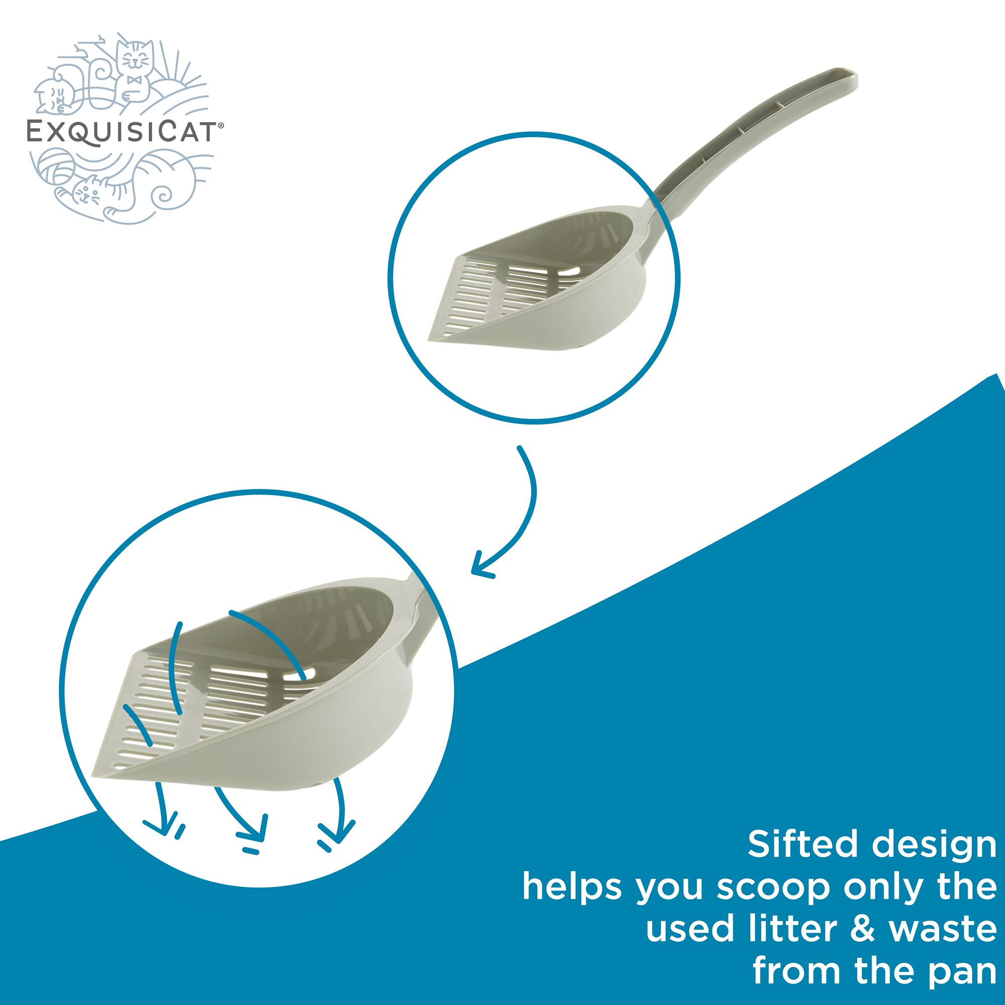 Exquisicat Sage Basic Litter Scoop
