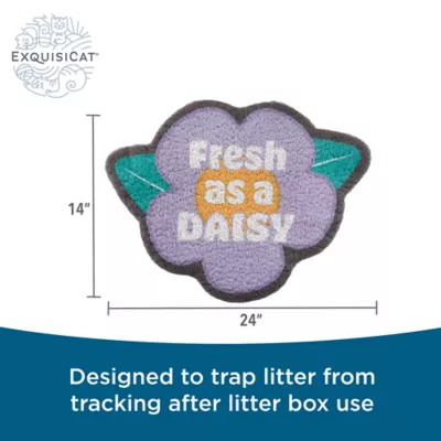 Product Exquisicat Fresh As A Daisy Scatter Control Litter Mat