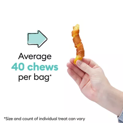 Product Wiggles & Wags Chicken & Sweet Potato Twists Dog Treats