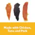 Wiggles & Wags Chicken, Tuna & Pork Jerky Cuts Dog Treats 16 OZ image thumbnail 4
