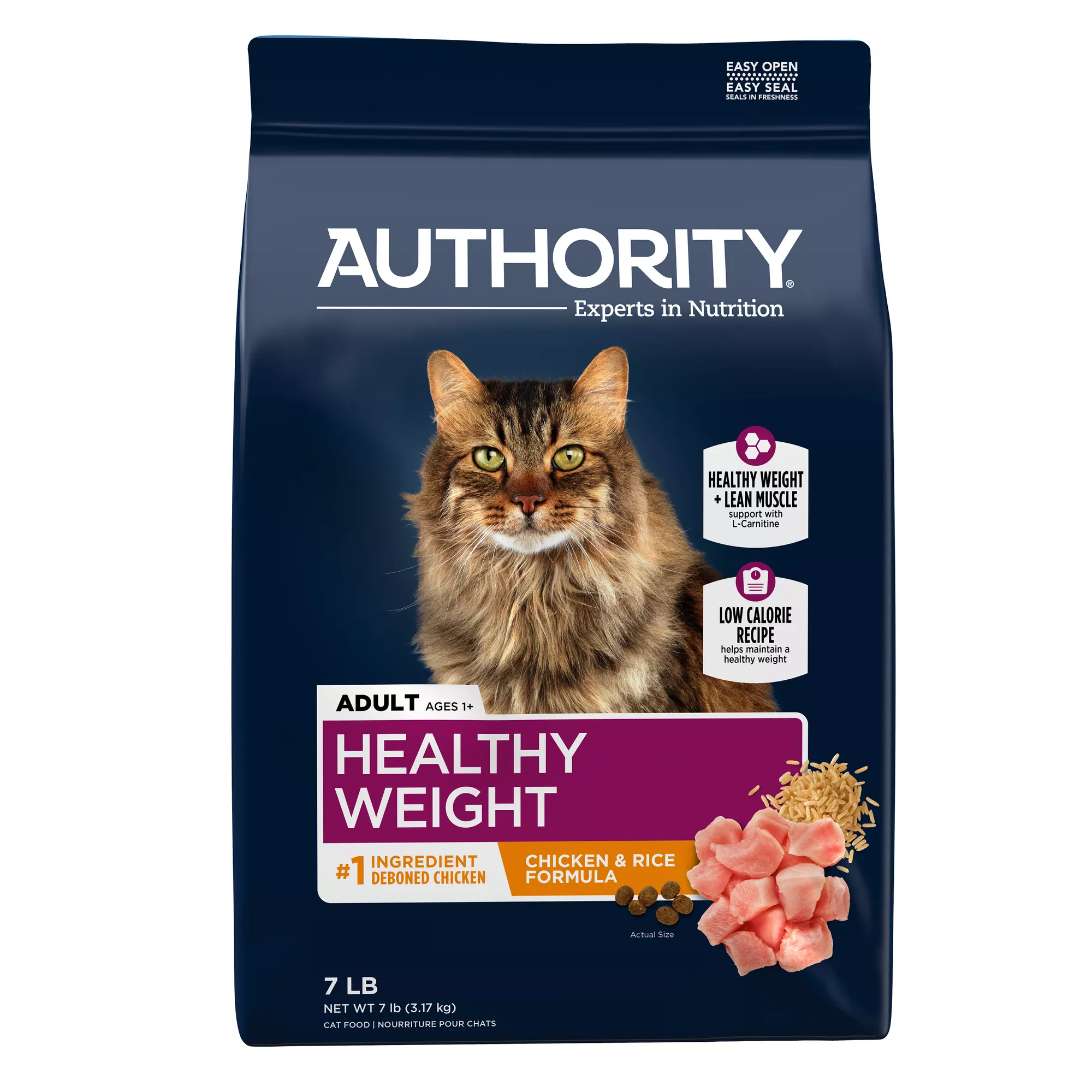 Authority Healthy Weight Adult Cat Food - Chicken & Rice