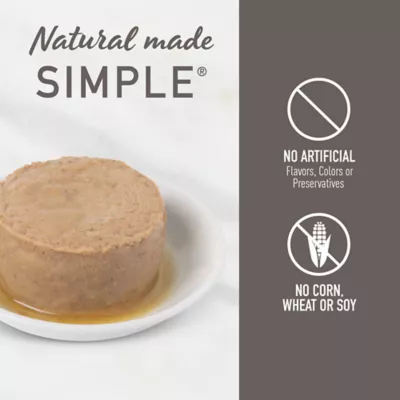 Product Simply Nourish Natural Adult Wet Cat Food - Pate, Split Cups, 2.65 oz